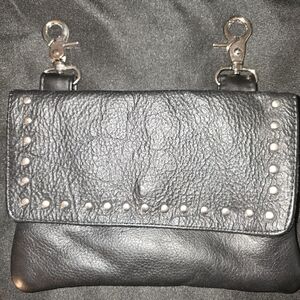 Gently Pre-loved Leather Biker Wallet